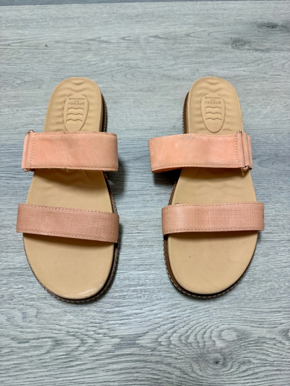Sperry Plushwave Sandals  Leather Women’s Size 12 Comfort Slide Casual Summer